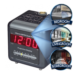 Spy Projection Clock Camera